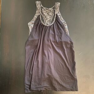 Black tank top with built-in bra